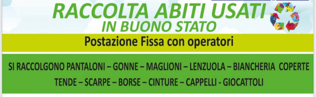 Abiti usati, cambiano i punti di raccolta