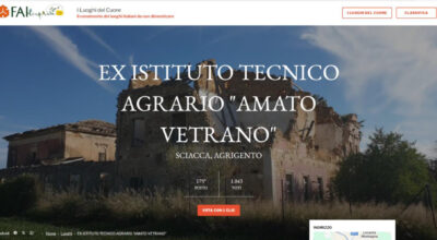 I luoghi del cuore, invito a votare il progetto di recupero dell’ex istituto tecnico agrario “Amato Vetrano”