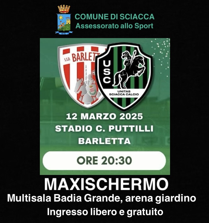 Maxischermo per l’Unitas Sciacca calcio