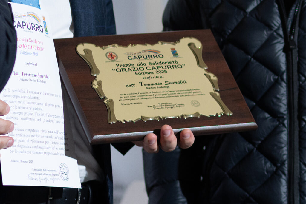 Premio “Orazio Capurro” al dirigente medico Tommaso Smeraldi
