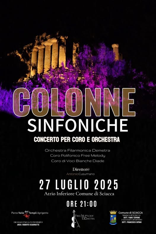 Sciacca Estate, concerto a ingresso gratuito della Filarmonica Demetra con i cori Free Melody e Diade