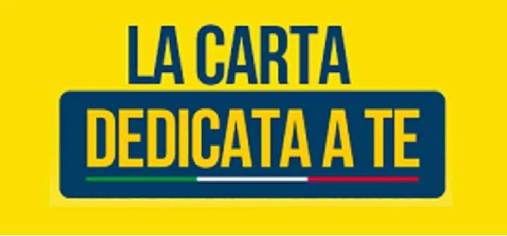 Carta Dedicata a Te, la lista dei beneficiari