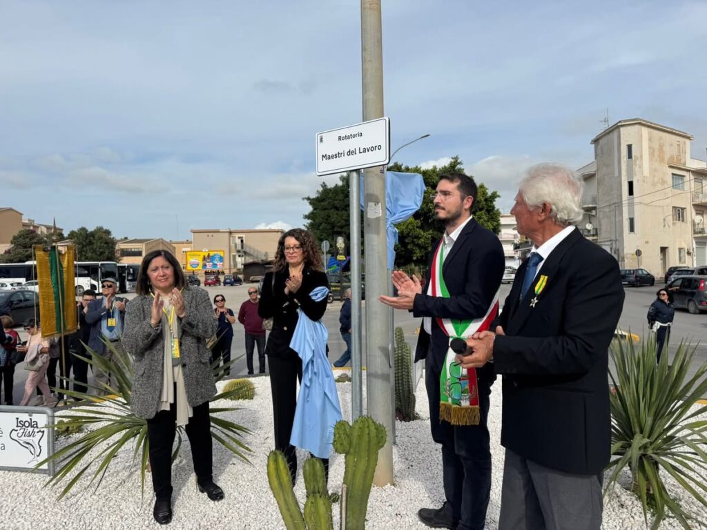 “Rotatoria Maestri del Lavoro”, cerimonia di intitolazione alla Perriera