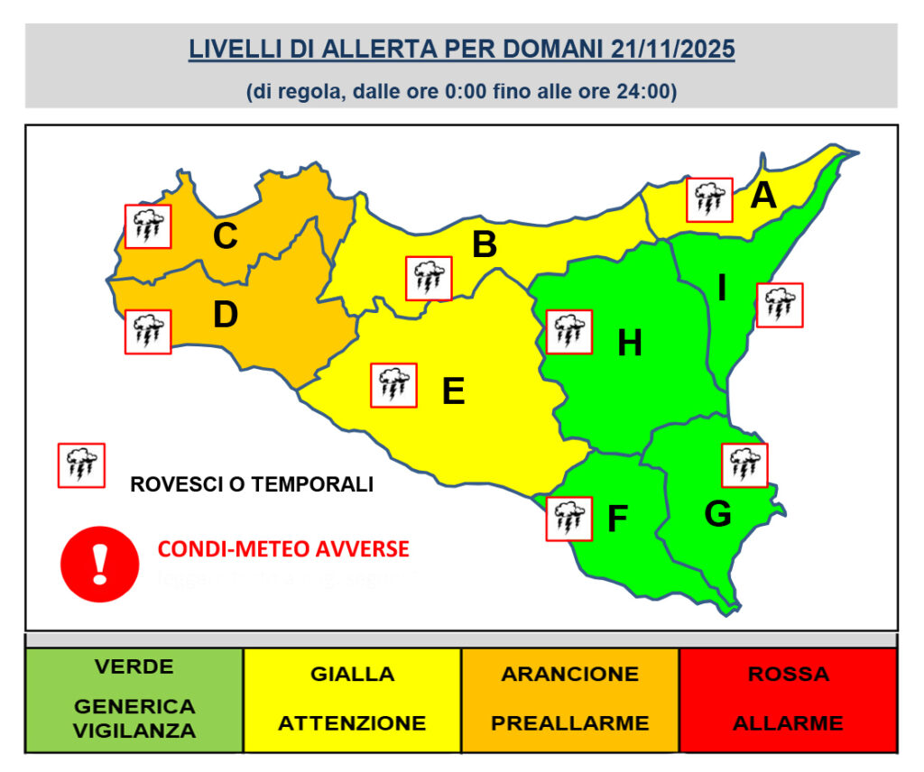ALLERTA METEO ARANCIONE, avviso alla popolazione e ordinanza chiusura scuole