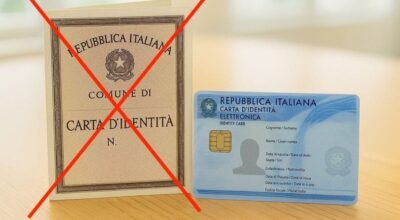 Avviso di scadenza della validità delle carte d’identità cartacee dal 3 agosto 2026