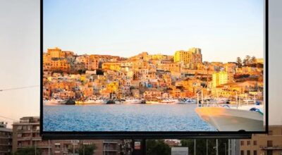 A Sciacca un maxischermo del Libero Consorzio Comunale di Agrigento per promozione turistica e informazioni di pubblica utilità