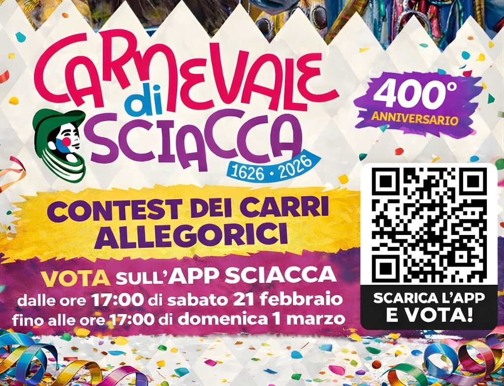 Carnevale, voto popolare con app ufficiale del Comune di Sciacca