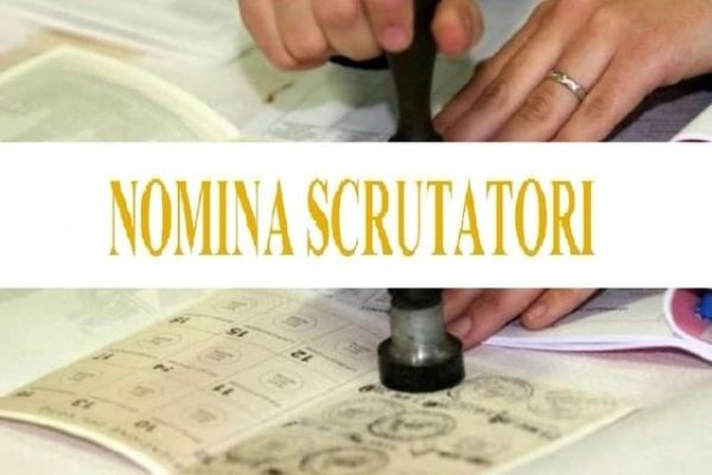 Consultazione Referendaria del 22 e 23 marzo 2026. Nomina Scrutatori titolari e supplenti.