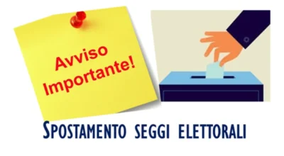 Referendum del 22 e 23 marzo 2026: cambiano le sedi delle Sezioni Elettorali nn. 2, 3 e 25