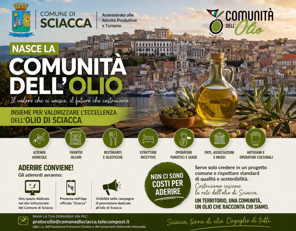 Comunità dell’olio di Sciacca – AVVISO
