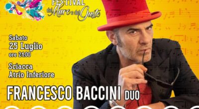 Festival del Mare e del Gusto 2026, concerto di Francesco Baccini a Sciacca