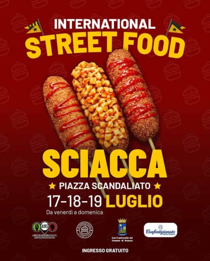 International Street Food, dal 17 al 19 luglio in piazza Scandaliato
