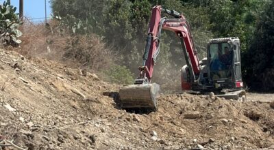 Viabilità contrada Bordea, in corso lavori di ripristino e messa in sicurezza