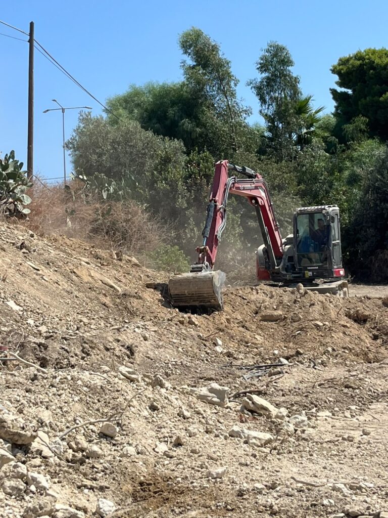 Viabilità contrada Bordea, in corso lavori di ripristino e messa in sicurezza
