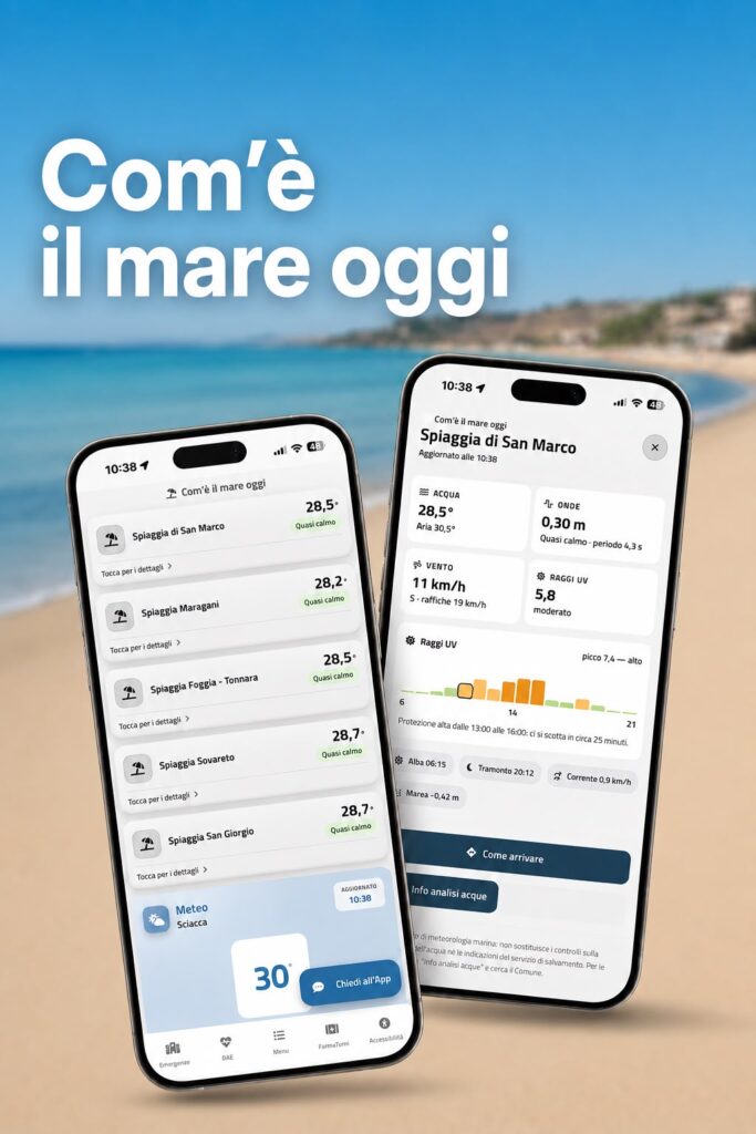 “Com’è il mare oggi?”, l’App Sciacca si arricchisce di nuove funzionalità