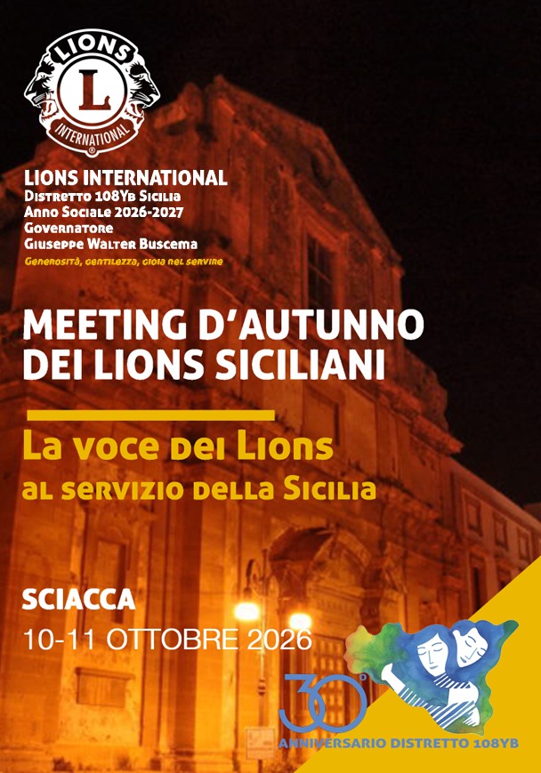 Sciacca sede del meeting d’autunno dei Lions siciliani
